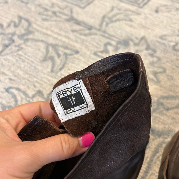 Frye Women’s Moto Boots (Brown) - Picture 3 of 5